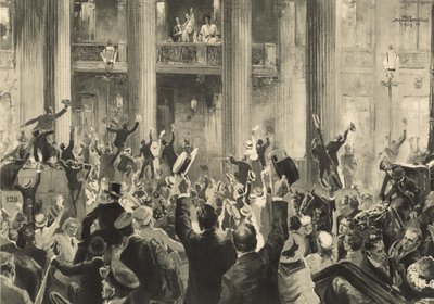 Celebration of the Berlin Population in Front of the Crown Prince Palace on 1 August by Felix Schwormstadt